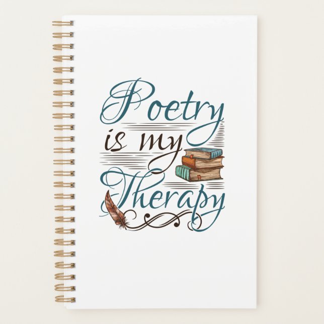 Agenda Poesia É Minha Poeta De Terapia Escritora De Poema (Frente)