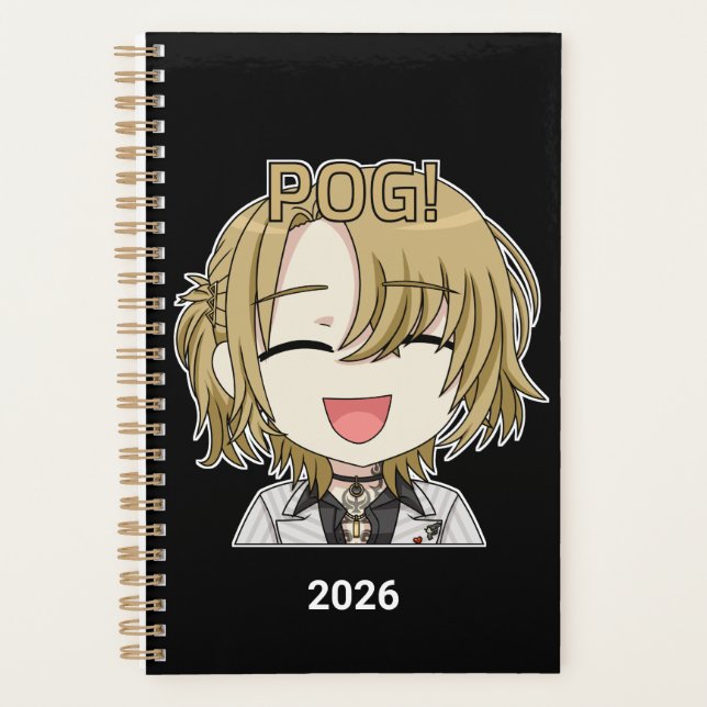 Agenda Pog! Chibi Planner 2026 - Luca Kaneshiro Fanart (Frente)