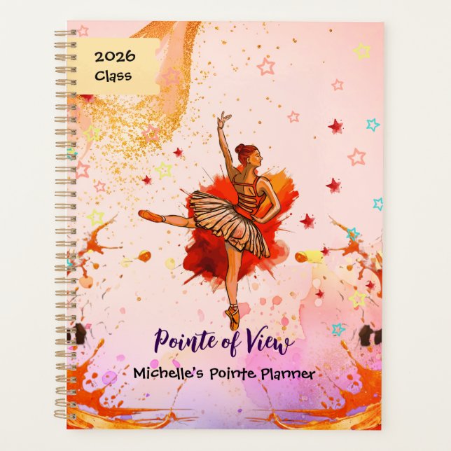 Agenda Pointe of View – Custom Ballet Journal  (Frente)