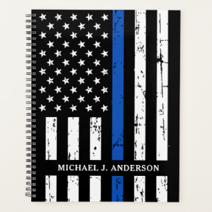 Agenda Policial Personalizado da Linha Azul Thin