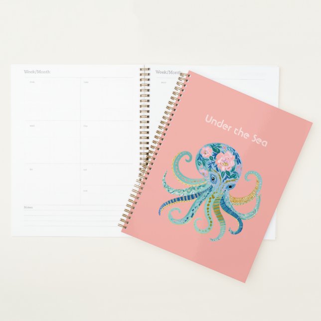 Agenda Polvo Floral Azul (Exibição)
