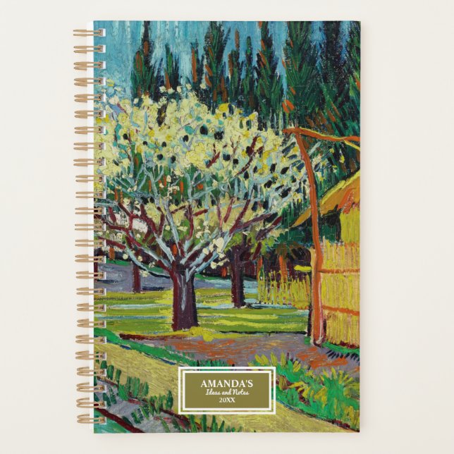 Agenda Pomar Vincent van Gogh Bordado por Cyprestes (Frente)