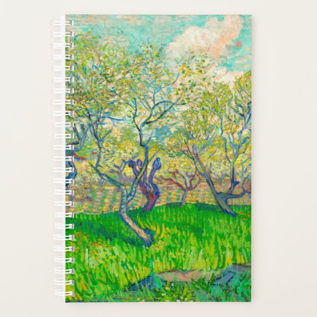 Agenda Pomar Vincent van Gogh em Blossom (Frente)