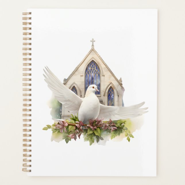 Agenda Pomba Branca com Igreja (Frente)