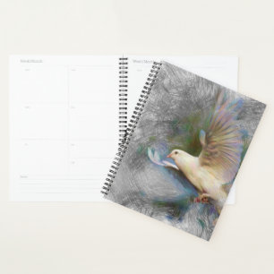 Agenda pomba de animais artísticos