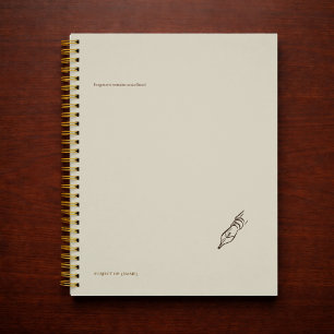 Agenda Ponta de caneta vintage - Biblioteca Minimalista d