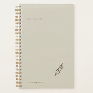 Agenda Ponta de caneta vintage - Biblioteca Minimalista d