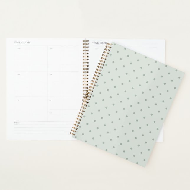 Agenda Pontos Verde Menta (Exibição)