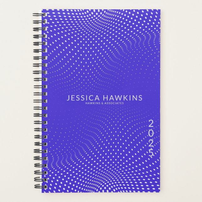 Agenda Pop de Azul Elétrico por Ano Semanal (Frente)