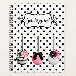 Agenda Pop de Bake Ponto Planner Preto Preto
