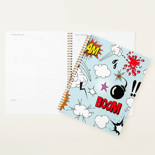 Agenda Pop de Explosão em Comic Retroativa