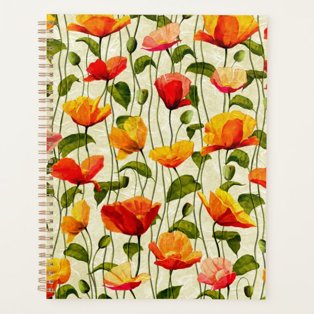 Agenda Poppies Brilhantes (Frente)