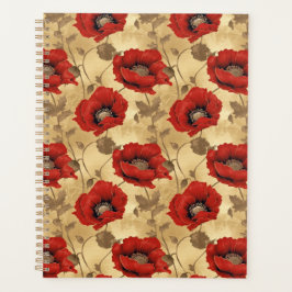 Agenda Poppies Chiyogami Planner