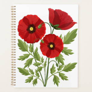 Agenda Poppy alegre Flores de Verão