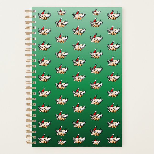 Agenda Porco de Natal Voando (Frente)