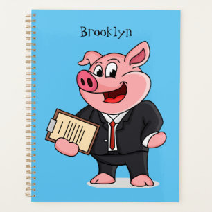 Agenda Porco engraçado em desenhos animados