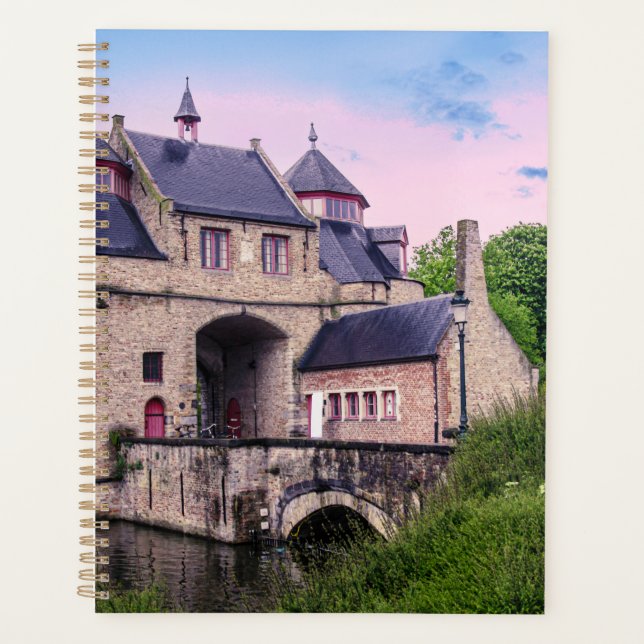 Agenda Porta histórica da cidade em Bruges (Frente)