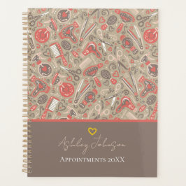 Agenda Portuguese folk hair icons — taupe & coral