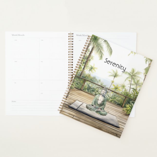 Agenda Pose de Yoga de Meditação Serenidade Buda (Exibição)