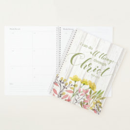 Agenda Posso fazer tudo através do Cristo, Phil 4:13