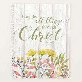 Agenda Posso fazer tudo através do Cristo, Phil 4:13