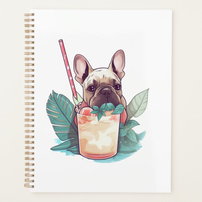 Agenda Praia Buddies: Frenchie Fizz Planner (Frente)