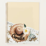 Agenda Praia Tropical Personalizada<br><div class="desc">Planejador Personalizado de Praia Tropical. Correspondência de itens em nossa loja Design do Partido Cava</div>
