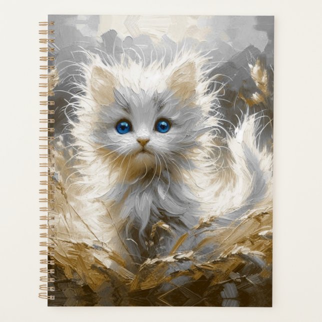 Agenda Precioso White Kitten (Frente)