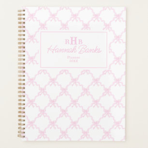 Agenda Preppy Watercolor Arcos Trellis Monogramas