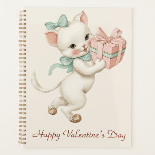 Agenda Presente de Gatinho Vintage Dia dos Namorados