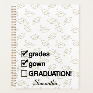 Agenda Presente de Graduação de Nome Personalizado Form