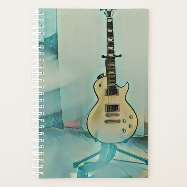 Agenda presente de guitarra clássico para pai (Frente)