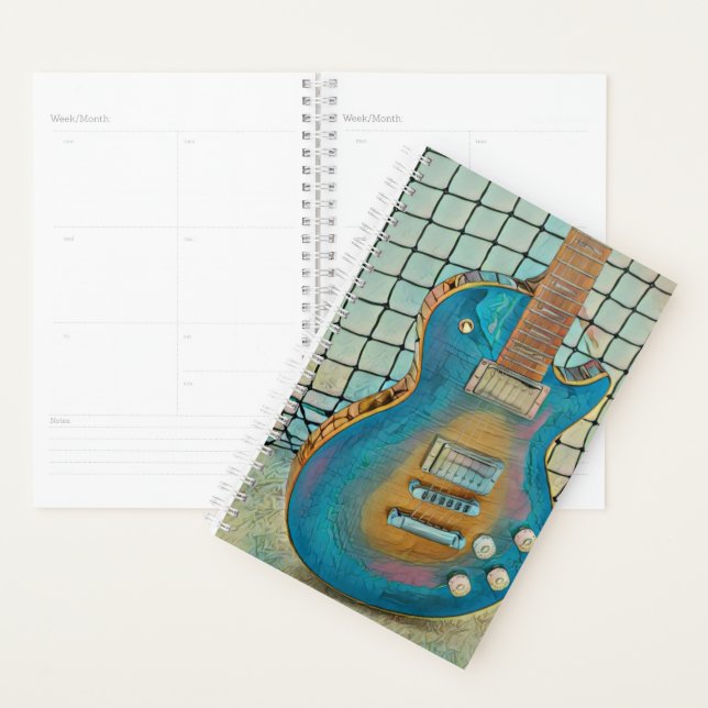 Agenda Presente de guitarrista acústico (Exibição)