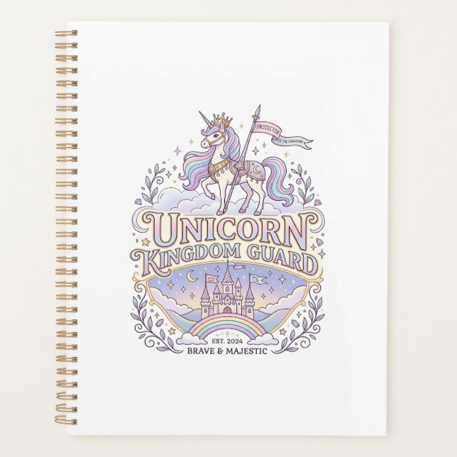 Agenda Presente de Unicórnio Wanderlust Unicórnio Design  (Frente)
