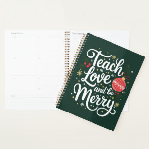 Agenda Presente engraçado para professor no Natal Ensine