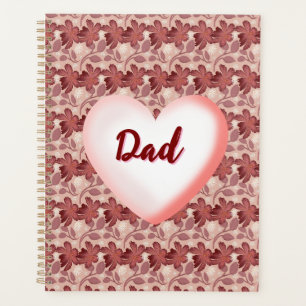 Agenda Presente floral personalizado para o Pai 