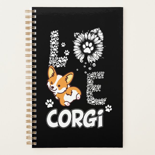 Agenda Presente no cão | Love Corgi Lovely (Frente)