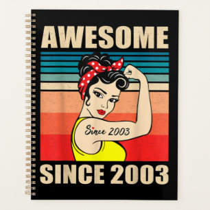 Agenda Presente para mulheres de 18 anos Vintage 18º aniv