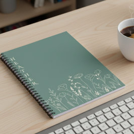 Agenda Presente Personalizado Boho Wildflower para Ela
