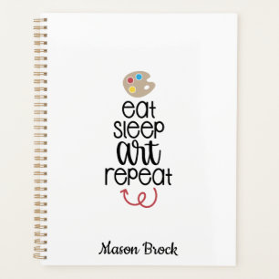 Agenda Presente personalizado da escola de arte engraçad