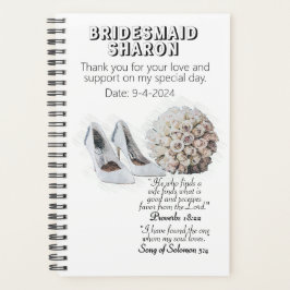 Agenda Presente Personalizado de Damas de Honra da Fé Cri