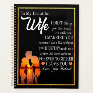 Agenda Presentes de Esposa Carta À Minha Esposa Amor D
