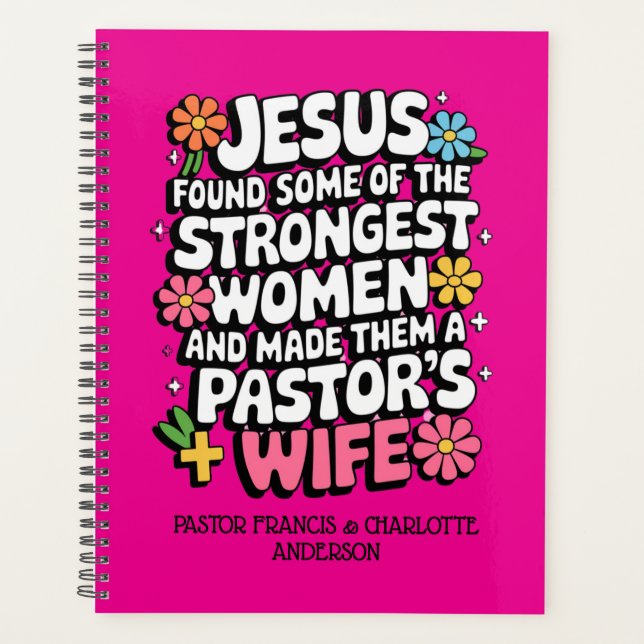 Agenda Presentes personalizados de apreciação da esposa ✝ (Frente)