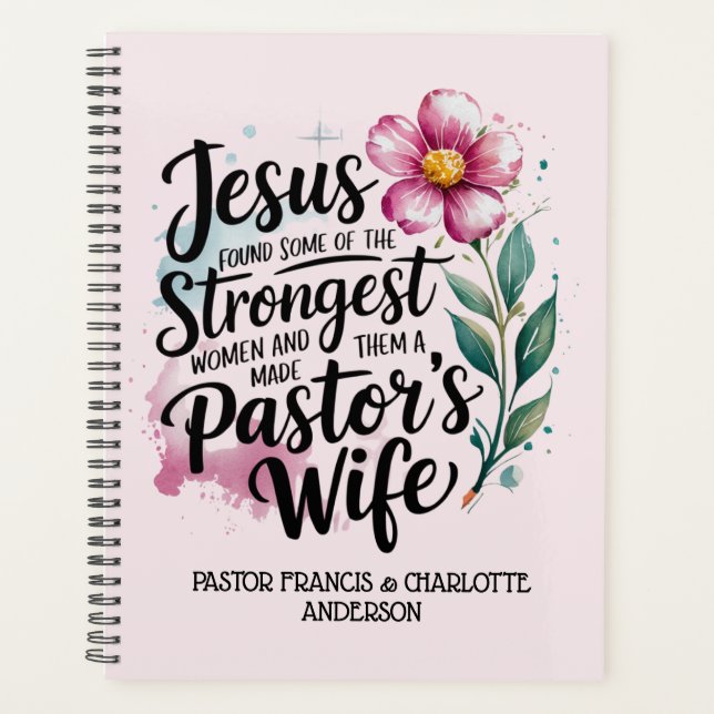 Agenda Presentes personalizados de apreciação da esposa ✝ (Frente)