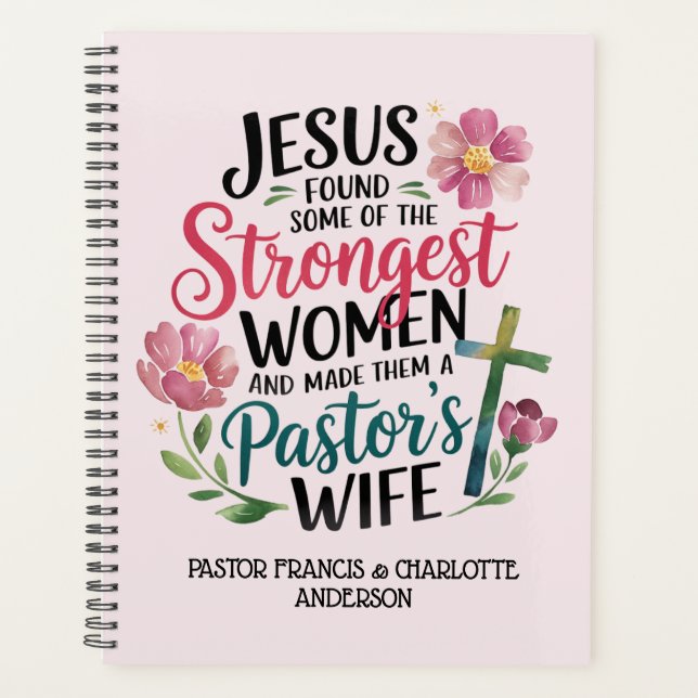Agenda Presentes personalizados de apreciação da esposa ✝ (Frente)