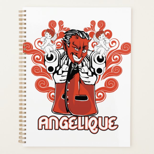 Agenda preto angeliano (Frente)