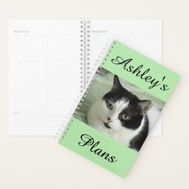 Agenda Preto e Branco Cinto Personalizado (Exibição)