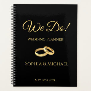 Agenda Preto e Dourado - Fazendo-Casamento-Planejador