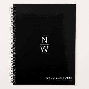 Agenda Preto minimalista moderno profissional