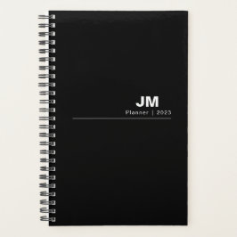 Agenda Preto Não Atualizado Semanal Simples